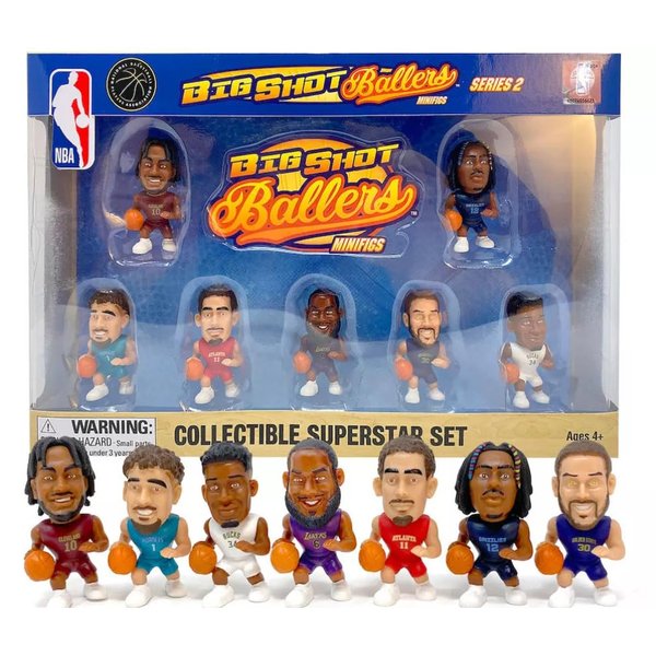 Party Animal NBA TeenyMates 2023 Mini Big Shot Baller Gift Set Series 2 Superstar Collector Gift Box Set
