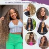 30 Inch Long Deep Wave Synthetic Crochet Hair T350 Ocean Crochet Hair Extensions 5 Packs Boho Box Braids Crochet Hair For Women Ocean Wave Hair