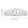 Frcolor Birthday Crowns for Women, Rhinestone Birthday Tiara Happy 60th Birthday Queen Headband with Combs for Mother Grandmother