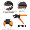 Hilitchi Professional Pin Crimping Tool 2.54mm 3.96mm 28-18awg 0.1-1.0mm² Compatible with Dupont Terminals with Wire-electrode Cutting Die Insulated Terminal Crimper/Stripper/Cutter Tool