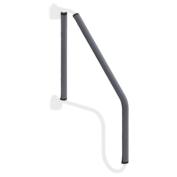 Stromberg Carlson AM-ZIP2239C Lend-A-Hand Zip Grip - RV Handrail Neoprene Grip Cover with Nylon Zipper - Machine Washable - Fits AM-533 Extended Assist Rail - Set of 22 & 39" (Charcoal)