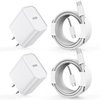 Charger for iPhone 15 Charger,Fast Charger iPhone 15 2Pack Type C Fast Charging Wall Charge Adapter USB C Charger Block 6FT USB-C to C Woven Cable for Apple iPhone 15 Pro Max/15 Plus,iPad Pro/Air/Mini