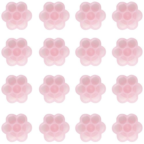 100 Pieces Eyelash Extension Glue Holder Grafting Eyelash Glue Cup Flower Shape Glue Cup Plastic Glue Pallet Pad Tattoo Pigment Cup Eyelash Beauty Tool Accessories, Pink
