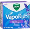 Vicks VapoRub Cough Suppressant Topical Analgesic Ointment Lavender Scent - 1.76 oz jar, Pack of 4