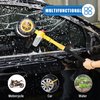Ziciner Rotating Car Wash Brush, Automatically Foams Auto Wash Brush with Long Handle, High Pressure Washer Gun and Hose Nozzle Car Wash Kit for Cars, Yards, Gardens, Pets