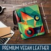 Colorful PU Leather Trading Card Binder, Baseball Card Binder, 9 Pockets Football Card Book Holder, Card Holder with Strap, Binder for Collectible Cards Storage