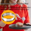 KUAYB 8 Pieces English Muffin Rings Crumpet Rings 3.15 Inch Stainless Steel Double Rolled Tart Ring Nonstick Metal Round Ring Mold for Kitchen Cooking Baking