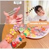 Beauty Queen 20Pcs Baby Hair Ties for Girls,Cute Small Hair Ties for Thin Hair,10 Pairs Ponytail Holders Elastic Hair Rubber Bands Hair Accessories for baby girls infant toddler kids (Style Fruits)