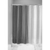 InterDesign Morph Shower Curtain, 72 by 72-Inch, Black/White
