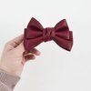 4 Pieces PU-leather Hair Bow Clip Bow Hair Clips Hair Bow Alligator Clips Bow Hair Barrettes Handmade Knot Bow Barrettes Hair Pin Hair Bows Barrette Hair Accessories for Women