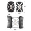 Quacc 2pcs Magic Bead Hair Combs Stretch Beaded Hair Combs Double Sided Clips Hair Comb for Women Girls DIY Hairstyling Hair Accessories (Black and White)