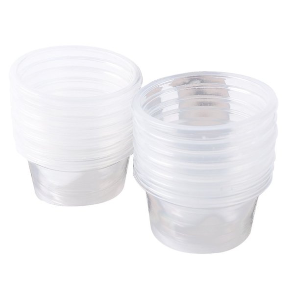 SLSON 100 Pack Gecko Food and Water Cups Gecko Ledge Cups Reptile Worm Bowl Mealworm Feed Feeder for Lizard Leopard Gecko Crested Gecko and Other Small Pets, 1 Oz