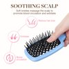 GOO GOO Wet and Dry Vented Detangling Hair Brush, Anti-static and Gentle Scalp Massage for All Hair Types, Blue Black