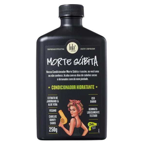 Lola From Rio - Morte Subita - Moisturizing Conditioner For All Types of Dry And Damaged Hair Types, Vegan, Cruelty-free, Paraben-free, Sulfate-free 8.45 Fl Oz