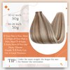 Full Shine Tape in Hair Extensions 14 Inch Skin Weft Tape Hair Extensions Real Human Hair 10 Golden Brown Highlighted 613 Bleach Blonde Tape in Extensions Straight Soft Hair 50 Gram 20 Pcs