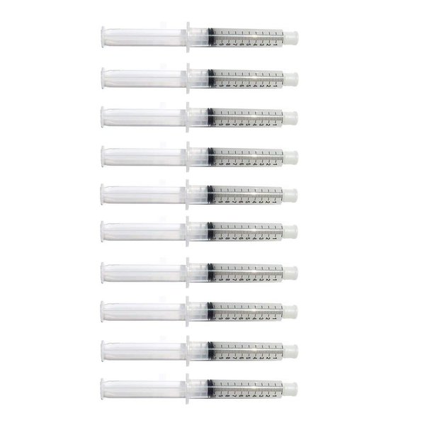 Teeth Whitening Gel Syringe Dispensers 22% Carbamide Peroxide, Tooth Bleaching Gel Multiple Quantities Available (10 ml, 10)