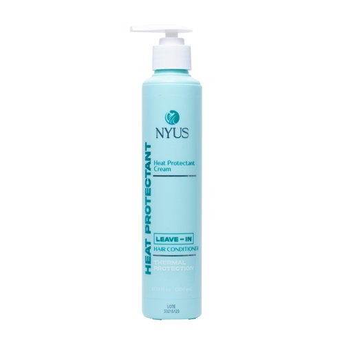 NYUS Heat Protectant & Leave-In Conditioner - 10.14 fl oz - Protects Against Heat, Frizz Control - Vitamin E, Natural Ingredients - Sulfate-Free, Paraben-Free.