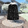 WOMACO Fountain Cover, Ourdoor Waterproof Bird Bath Cover for Winter, Garden Birdbath Dustproof Cover with Zipper and Drawstring (36" D x 42" H)