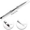 LEQ 1Pcs Dual-ended Nail Design Brush Rhinestone Handle UV Gel Nail Brush Professional Nail Art Tools