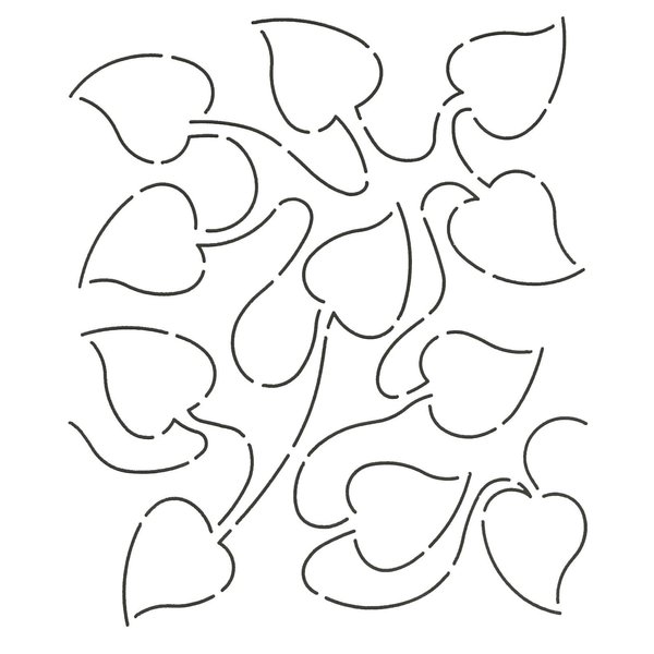 Quilting Creations Philodendron Stipple Quilt Stencil