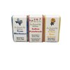 An Ancient Art’s Bar Soap Set of 3 Aprox. 3.25oz - All Natural Soap Handmade with Olive Oil, Palm Oil, and Coconut Oil (Texas Bluebonnet, Indian Paintbrush, Yellow Rose) - Gift Set (Texas Set)