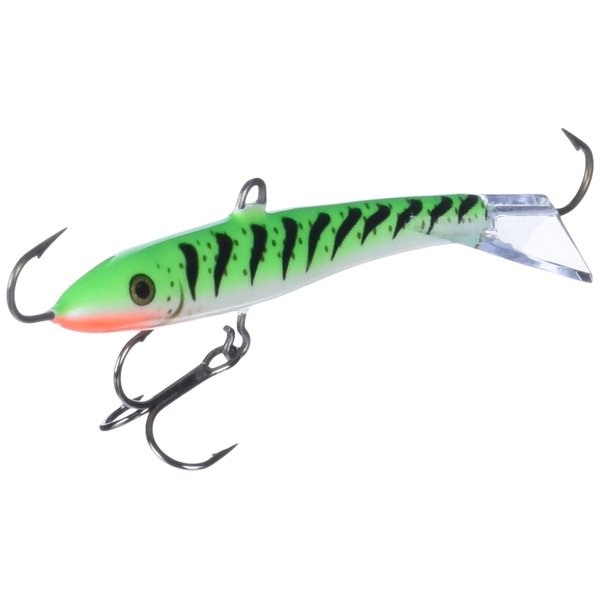 Rapala Jigging Rap 09 Fishing lure, 3.5-Inch, Glow Green Tiger