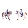 Horse Toys, Horse Stable Playset, Horse Figurine with Rider Pretend Play Toys Animal Toys Set for Boys and Girls 3+ Birthday Gifts