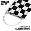 Popfunk Black And White Checkerboard Pattern 1-Ply Reusable Face Mask Covering, Unisex