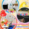 Deekin 30 Pcs Jesus Loves You Rubber Ducks Bulk Jesus Rubber Ducks Christian Ducks Jesus Gifts for Church Religious Christian Events Party Gift Baskets Fillers Reward (2.2 Inch)