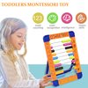 MICKYU Plastic Abacus for Kids Math Counting Toys Preschool Learning Toys with 100 Beads