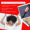 Curly Hair Brush Styling Brush 9 Row for Detangling & Defining Curls KTKUDY Hair Brush for Separating, Shaping Curls - Blow-Drying, Styling & Finishing Brush for Wavy, Curly or Coily Hair