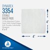 Dynarex Sterile Gauze Pads - Absorbent Cotton Fabric With Folded Edges - Soft, Durable, Individually Wrapped Dressing - 4x4", 12-Ply - Box of 100 Pads