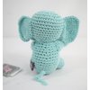 Skelapparel Endless Fun Dog Teeth Cleaning Cotton Crochet Squeaky Dog Toy for Small Dogs - Baby Elephant