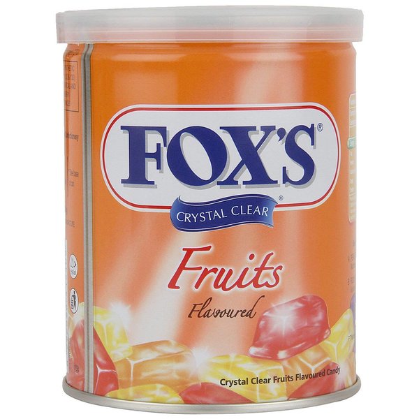 Nestle 1 Fox'S Crystal Clear Fruits Flavored Candy Tin, 180G