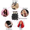 12A Human Hair Bundles 24 26 28 Inch Body Wave Bundles Human Hair 100% Unprocessed Brazilian Virgin Hair 3 Bundles Human Hair Body Wave Human Hair Extensions Natural Black Deals For Women