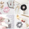 Satin Hair Scrunchies for Women,Satin Hair Ties Softer Than Silk Scrunchies for Hair Sleep,Silk Hair Ties No Damage,Elastics Ponytail Holder,3 Pack Black