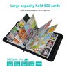 TONESPAC Teal 900 Card Binder with 9 Pockets, Durable and Waterproof PU Material, Acid Free, Suitable for All Trading Card Sizes