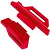 RCHuiWow RC Tall Battery Hold Downs Upgrades Part for 1/10 Slash 4x4 LCG,Alloy Aluminium Battery Holder Mount Hold Down w/Strap,Red