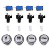 Game Buttons Arcade Buttons 4 × LED Arcade Button Kit Part 1 Player + 2 Player + LED Buttons DIY Arcade Push Buttons Player Single Double for Arcade Machine Arcade Games