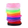 Senkary 120 Pieces Colorful Silicone Jelly Bracelets Nonluminous Stretchy 80s Bracelets Bands Hair Ties for Party Favors, Adults, Women (10 Colors)