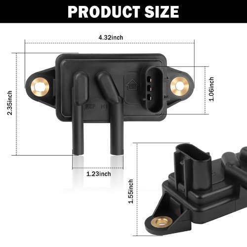 EGR Sensor Compatible with 1994-2010 Ford Lincoln Mercury,Replacement OEM#DPFE15,3S4Z9P449AA, 98BB9J460AB,DPFE Sensor for Prevention of EGR Valve Failure