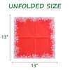 GGBOY 80 PCS Christmas Napkins Disposable, Christmas Paper Snowflake Napkins Christmas Napkins Paper, Holiday Napkins Winter Christmas Cocktail Napkins Paper Christmas Dinner Napkin for Decoupage