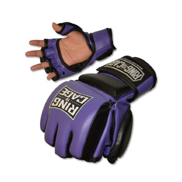 Womens Fitness (All Purpose) MMA Maximum Safety Sparring Gloves - Purple (Lavender) (Small)