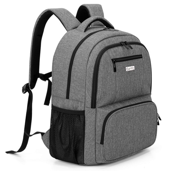 CURMIO CPAP Travel Backpack Compatible for ResMed AirSense 9, AirSense 10, AirSense 11, Philips System One, CPAP Carry On Bag for CPAP Machine & Supplies, Gray, Patent Design