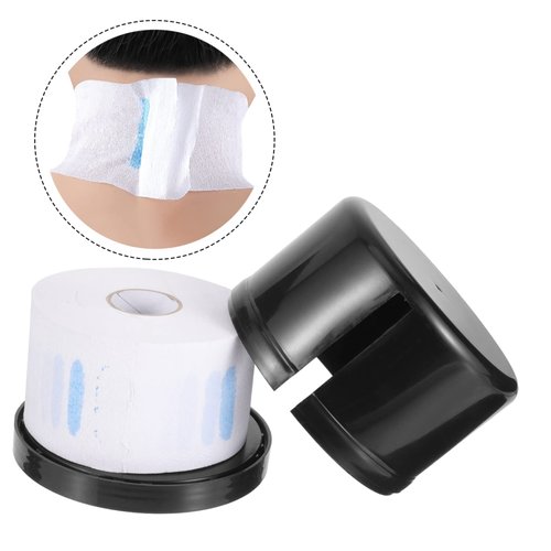 MERRYHAPY 1 Set Hairdressing Neck Wrap Disposable Neck Paper Barber Neck Strip Container Neck Strip Collar Storage Neck Covering Paper Container Hair Cutting Neck Strip Holder Plastic Scarf