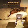 BEREST Rechargeable Baby Sleep Smile Bear, Mom's Heartbeat Baby Cry Sensor Lullabies & White Noise Sound, Nursery Decor Night Light Projector Toddler Crib Sleeping Aid, Baby Shower Gifts