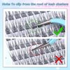 Lash Clusters Wispy Eyelash Clusters C Curl Individual Lashes zanlufly Natural 300Pcs Cluster Lashes Eyelash Extension 10-14MM DIY Lash Extension