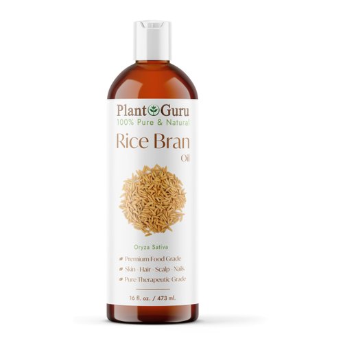 Rice Bran Oil 16 oz. 100% Pure Natural - Skin, Body And Face. Great for Hair & More!