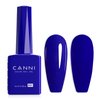 CANNI Royal Blue Gel Nail Polish, 1Pcs Navy Blue Gel Polish Dark Cobalt Blue Color Nail Polish Gel High Gloss Soak Off U V Gel Nail French Nail Manicure Salon DIY
