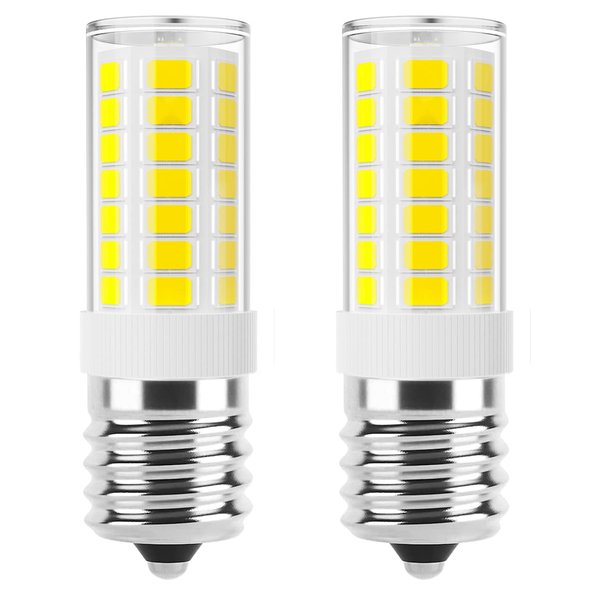 VITUNOV E17 LED Bulb Dimmable, Microwave Light Bulbs Under Hood, 40W Incandescent Replacement, 6000K Daylight White, 120V 4W 400LM Appliance Bulbs for Stove Top, Refrigerator, Range Hood, 2 Pack